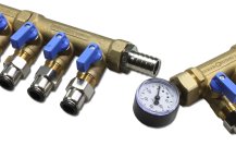 Distributors with ball valves (configurable) 6x 9mm...